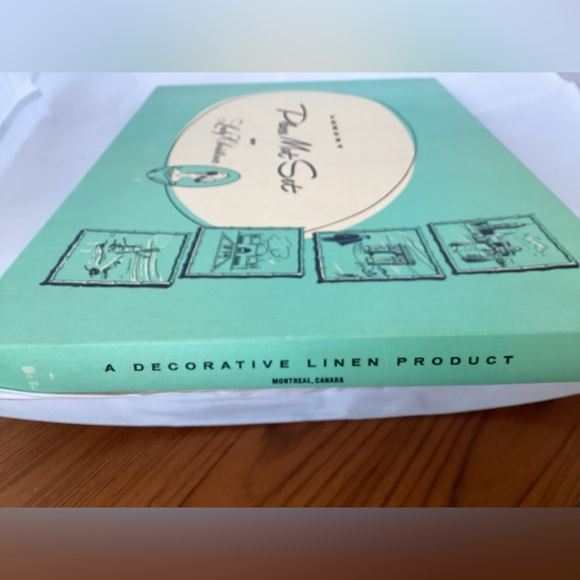 New Old Stock Lady Christina 4 Placemats and Napkins brown and white - Picture 7 of 7